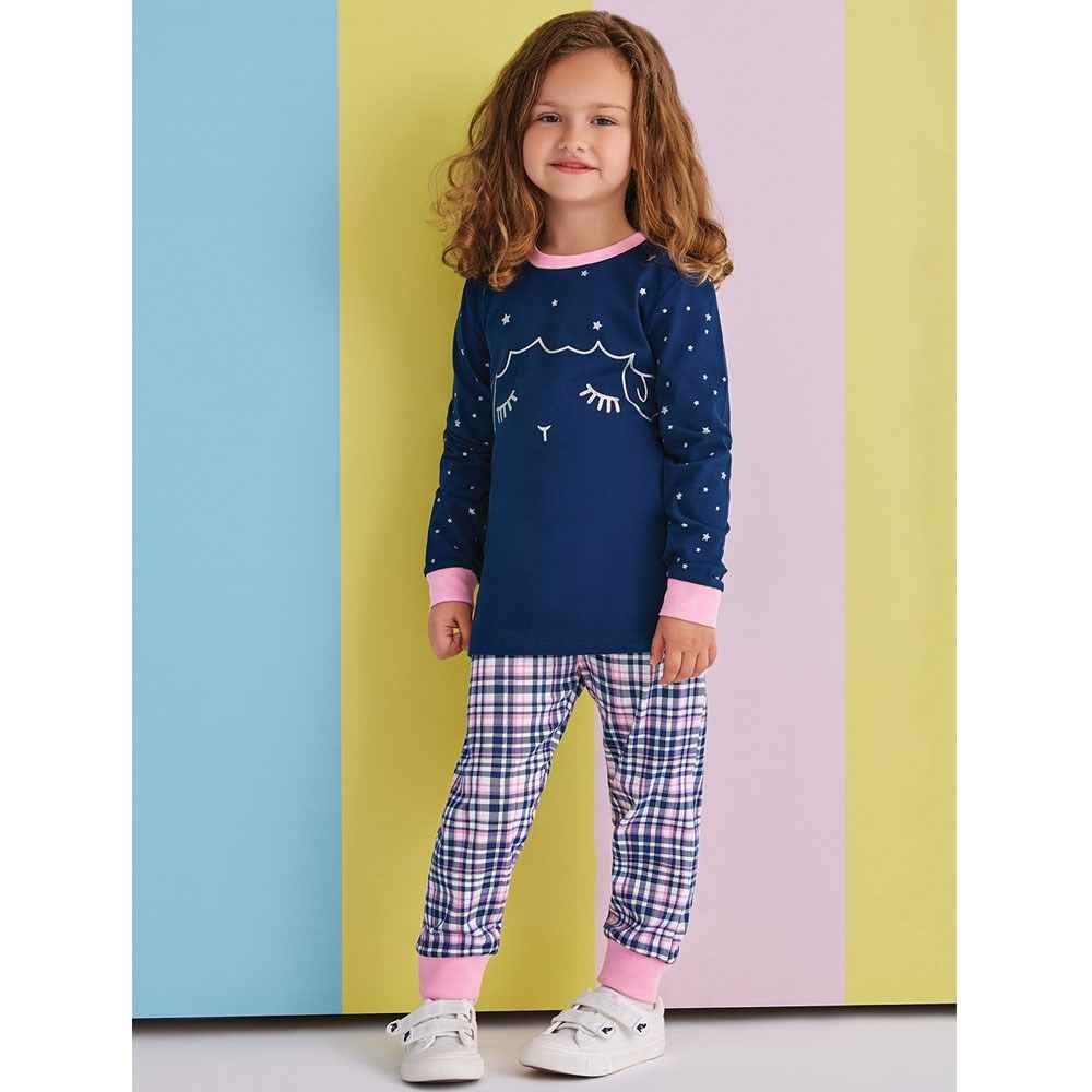 Roly Poly Çocuk Pijama Takımı RP1350 Lacivert