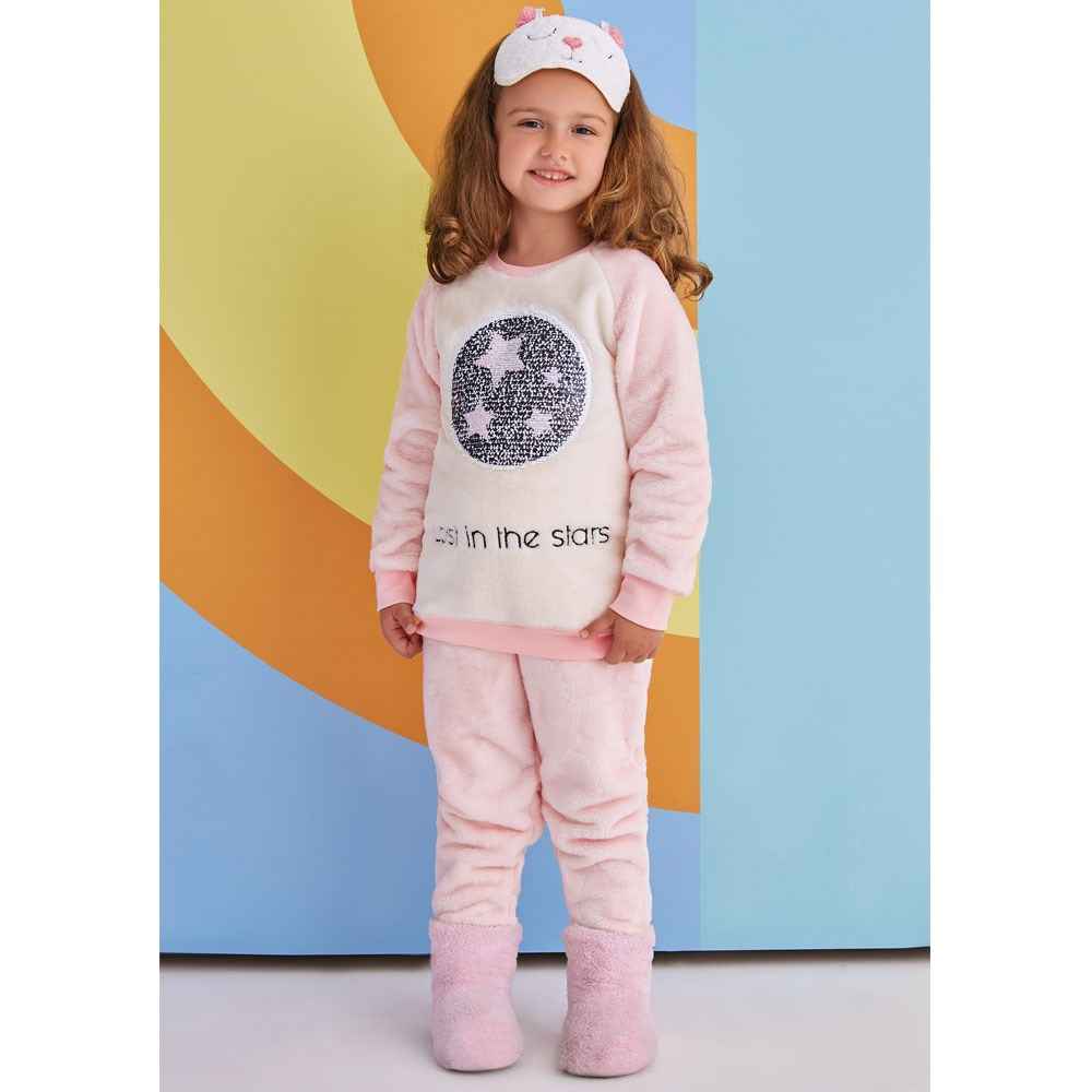 Roly Poly Çocuk Pijama Takımı RP1389 Krem