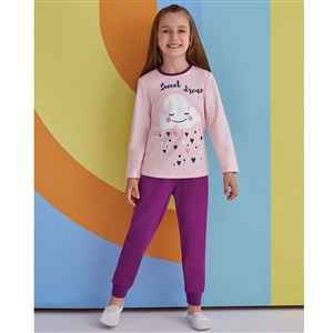 Roly Poly Çocuk Pijama Takımı RP1397 Pembe