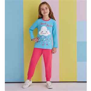 Roly Poly Çocuk Pijama Takımı RP1397 Turkuaz