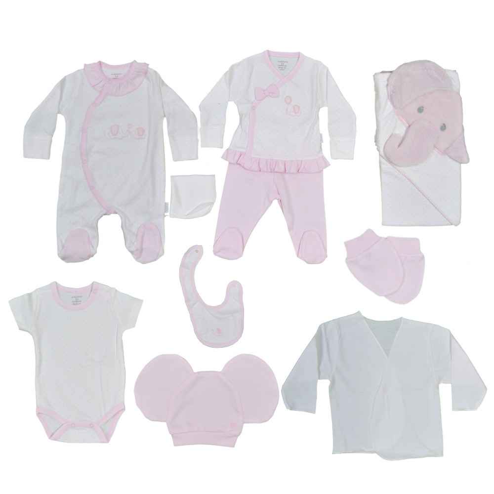 Andywawa Cute Etephant Hastane Çıkışı 10lu Set AC9151 Pembe