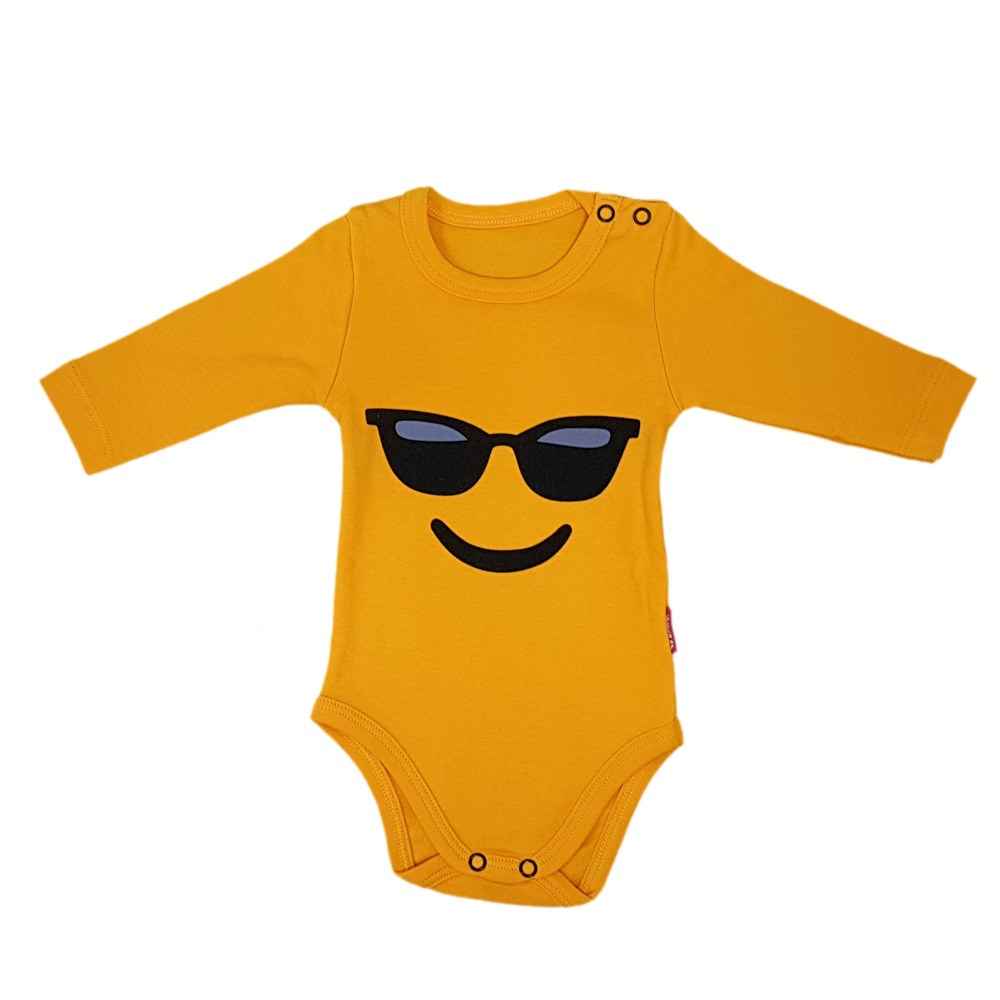 Baby Lullaby Emoji Bebek Body 1220 Turuncu Fiyatı İlke Bebe