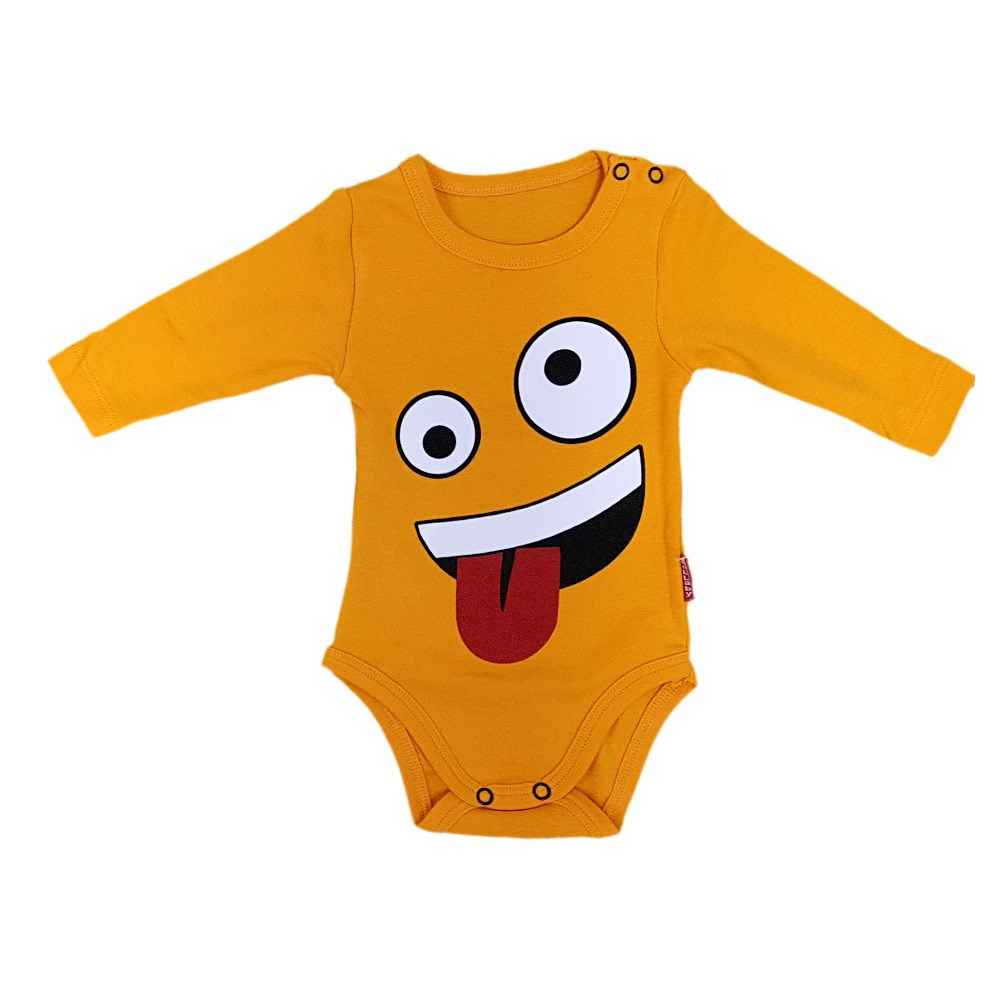 Baby Lullaby Emoji Bebek Body 1220 Turuncu Fiyatı İlke Bebe