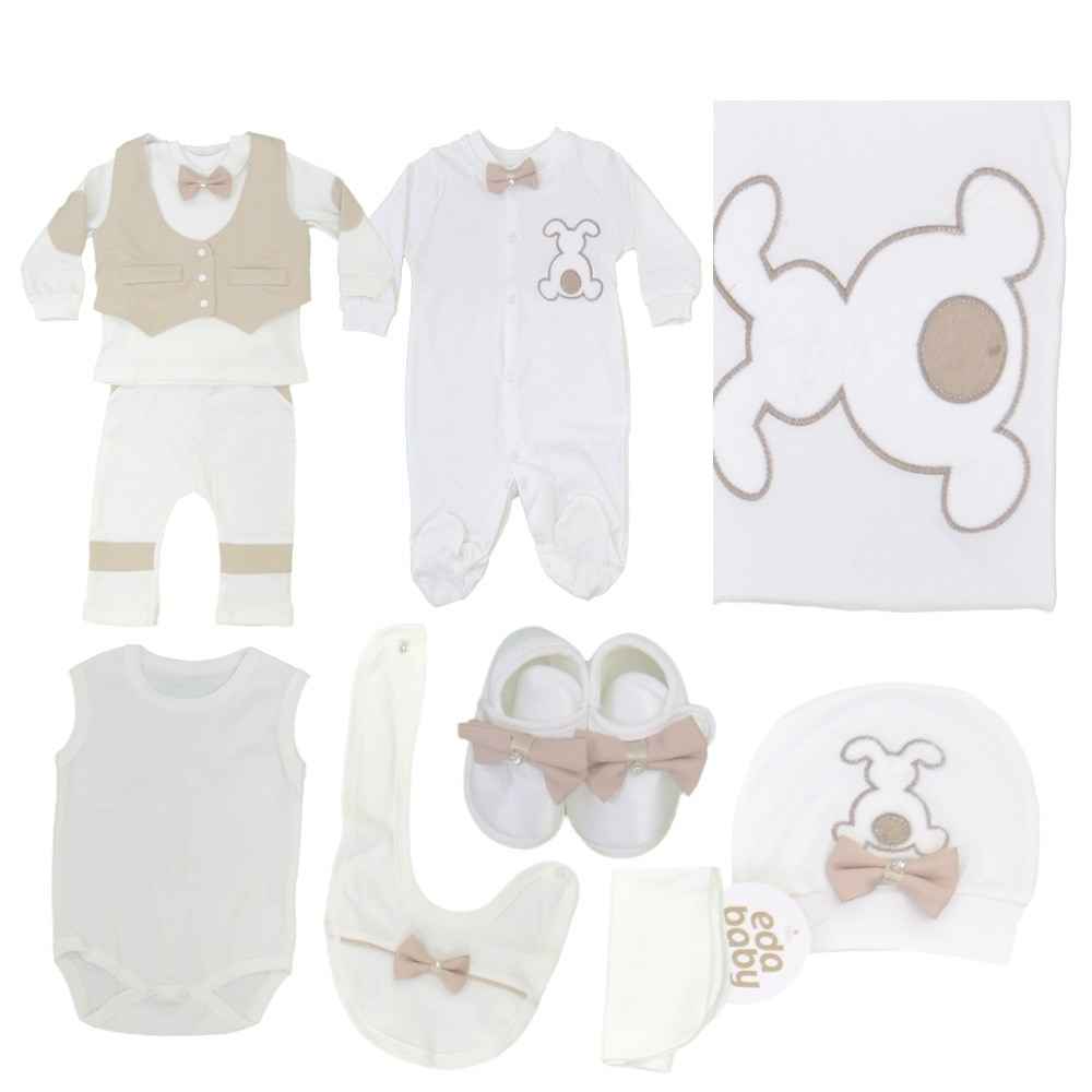 Eda Baby Hastane Çıkışı 10'lu Set 1411 0-3 Ay  Kahverengi