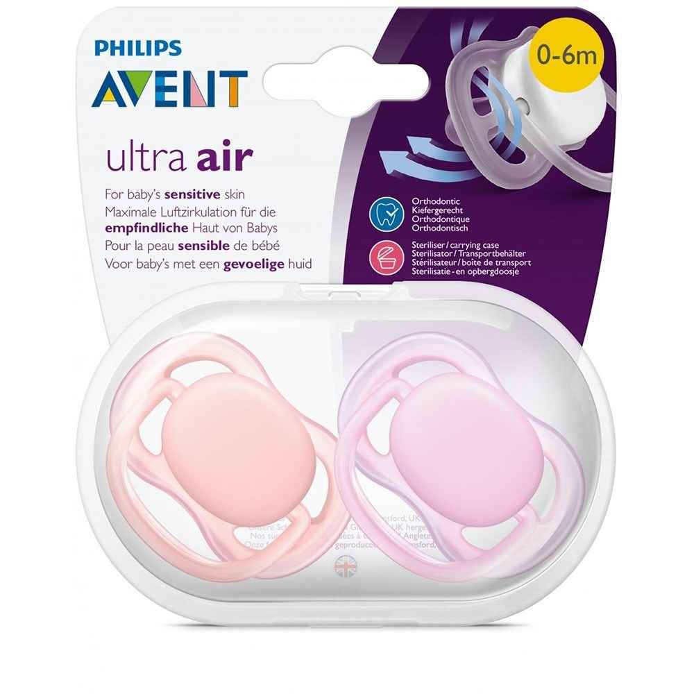 Philips Avent Ultra Air Emzik Renkli 0-6 ay SCF245/20 Pembe