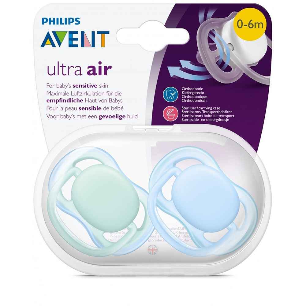 Philips Avent Ultra Air Emzik Renkli 0-6 ay SCF244/20 Mavi