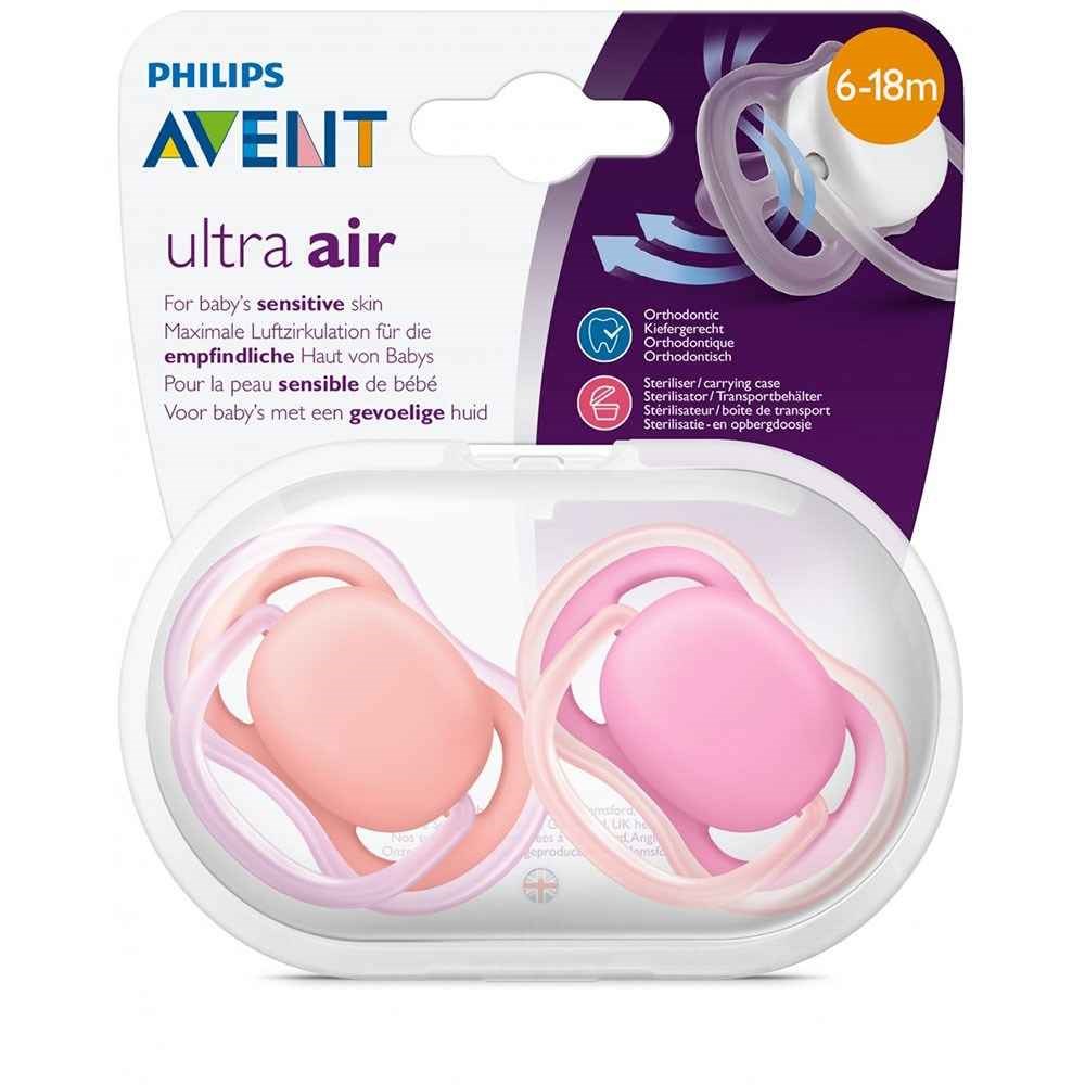 Philips Avent Ultra Air Emzik Renkli 6-18 ay SCF245/22 Pembe