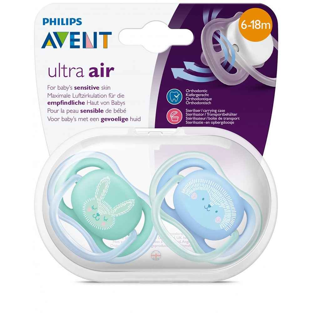 Philips Avent Ultra Air Emzik Desenli 6-18 ay SCF344/22 Desenli