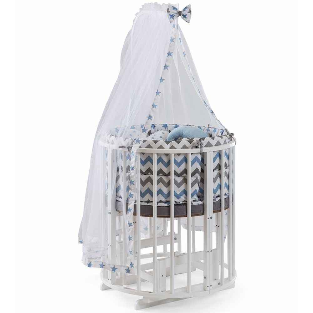 Bambidoo Play Beşik 70x70cm Beyaz Mavi