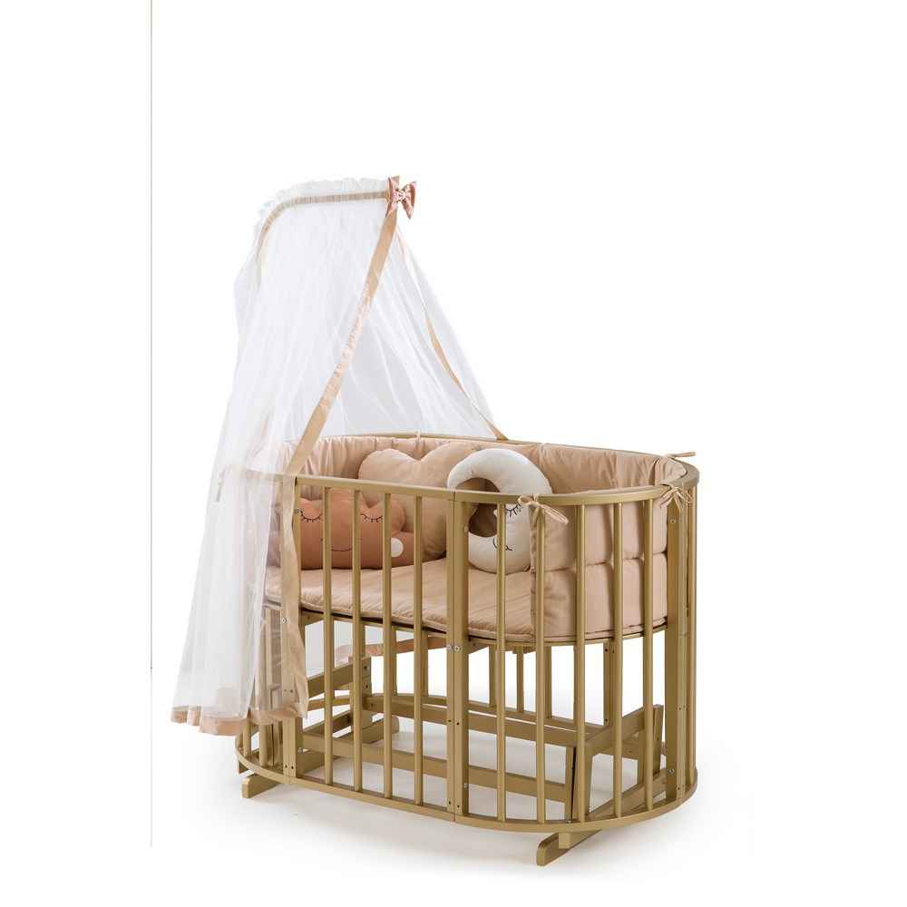 Bambidoo Play Beşik Elips 70x120cm Gold Gold