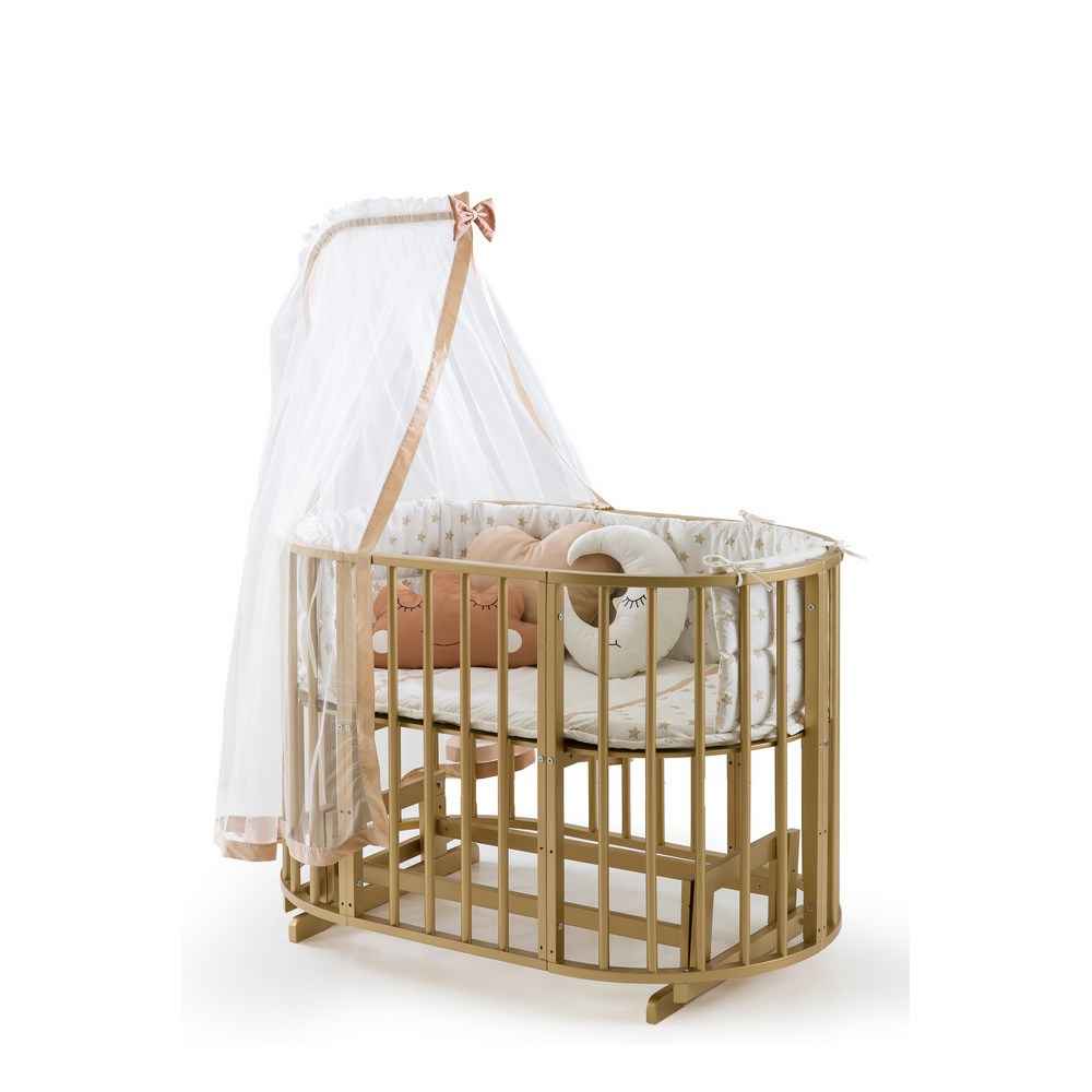 Bambidoo Play Beşik Elips 70x120cm Gold Krem