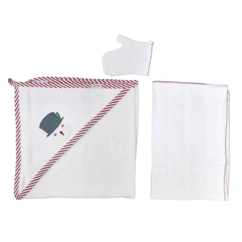 Andywawa Towel 3'lü Müslin Havlu Seti AC9057 Ekru