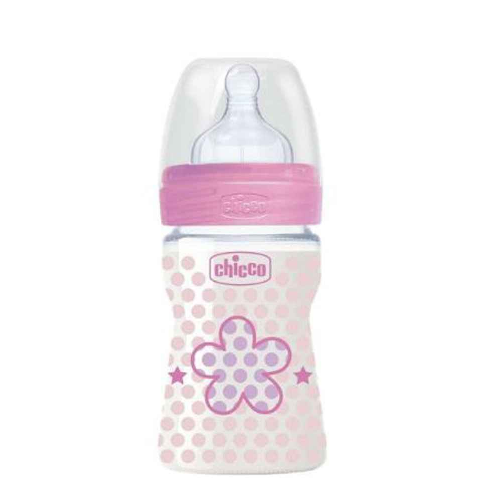 Chicco WB PP Silikon Bebek Biberon 150 ML 0+ Ay Pembe