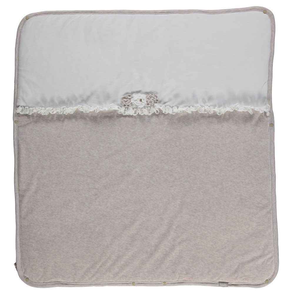 Bebetto Kadife Elyaflı Bebek Battaniye 85x90 B591 Bej
