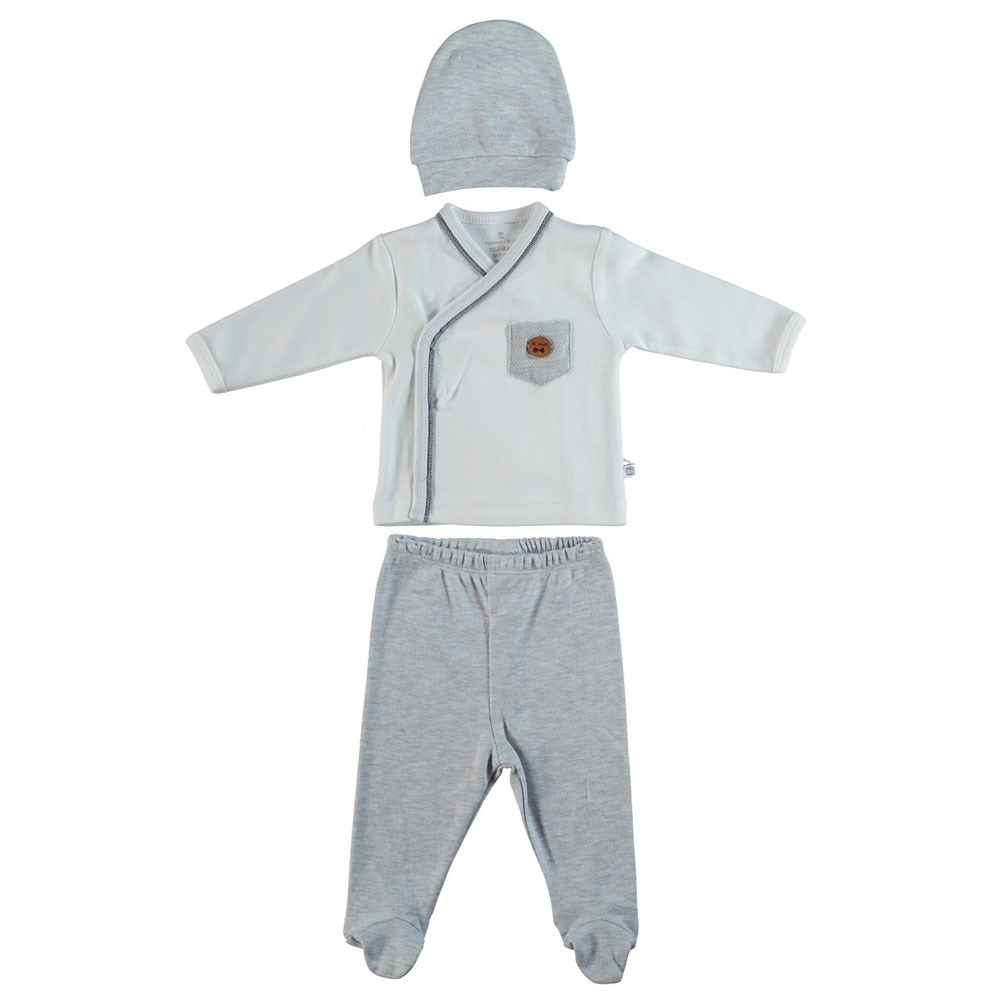 Bibaby Bi Man 3Lü Zıbın 73113 Gri