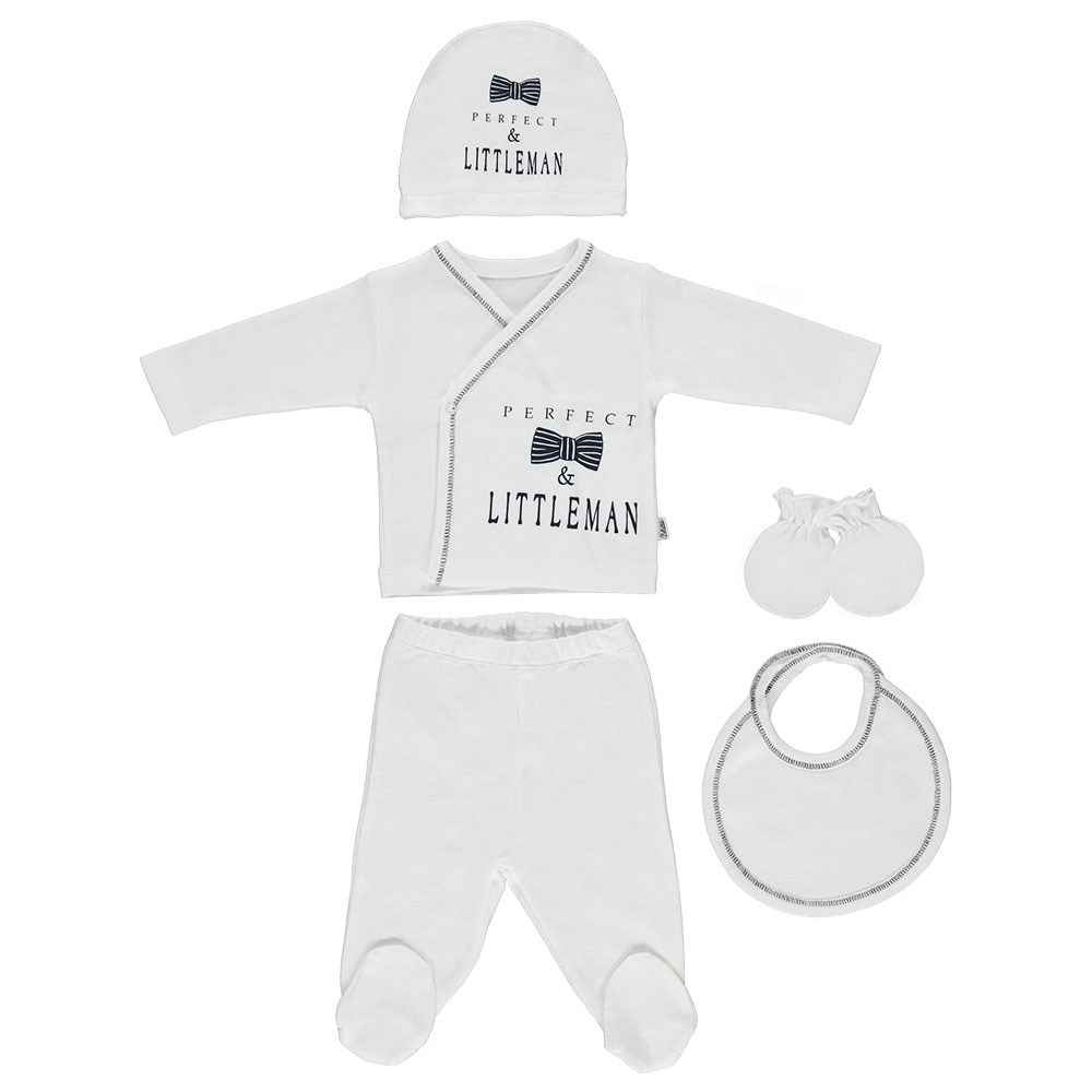 Bebetto Little Man Hastane Çıkışı 5li Set Z521 Lacivert