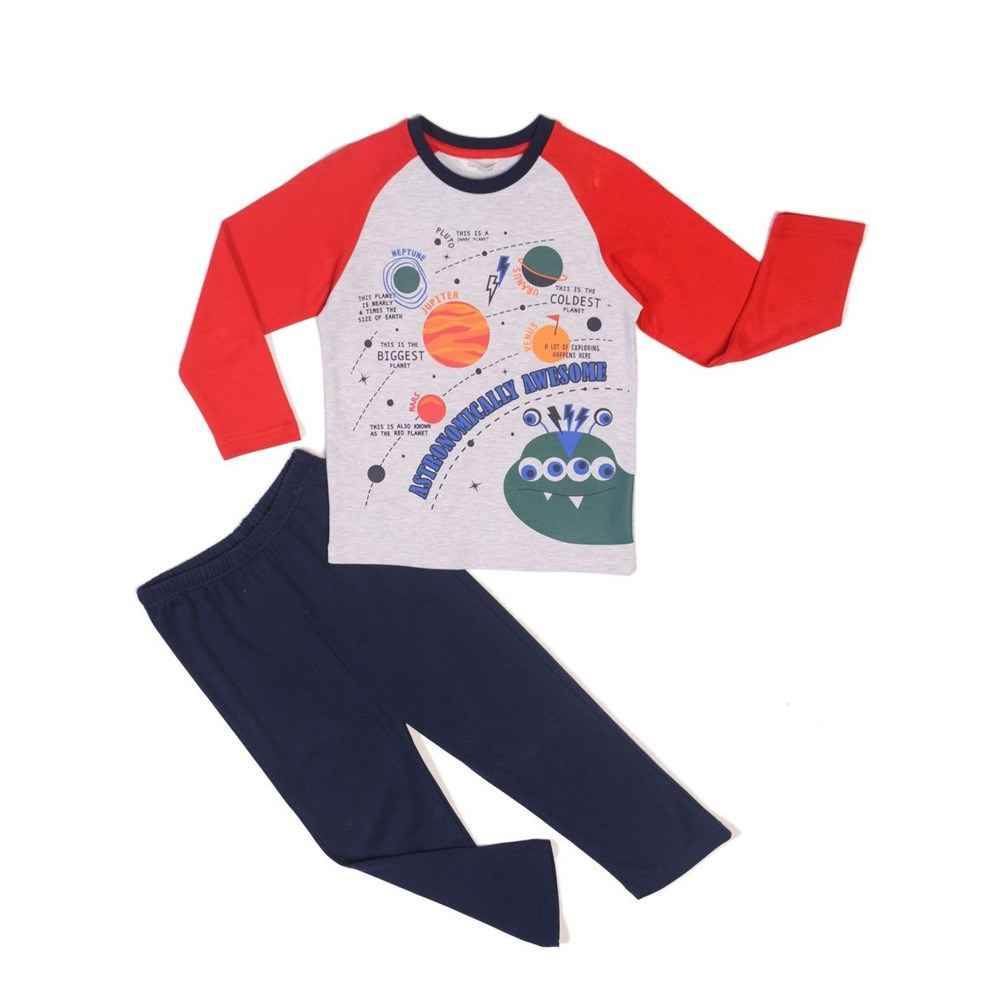 Roly Poly Erkek Çocuk Pijama Takımı RP1304-05 Bordo