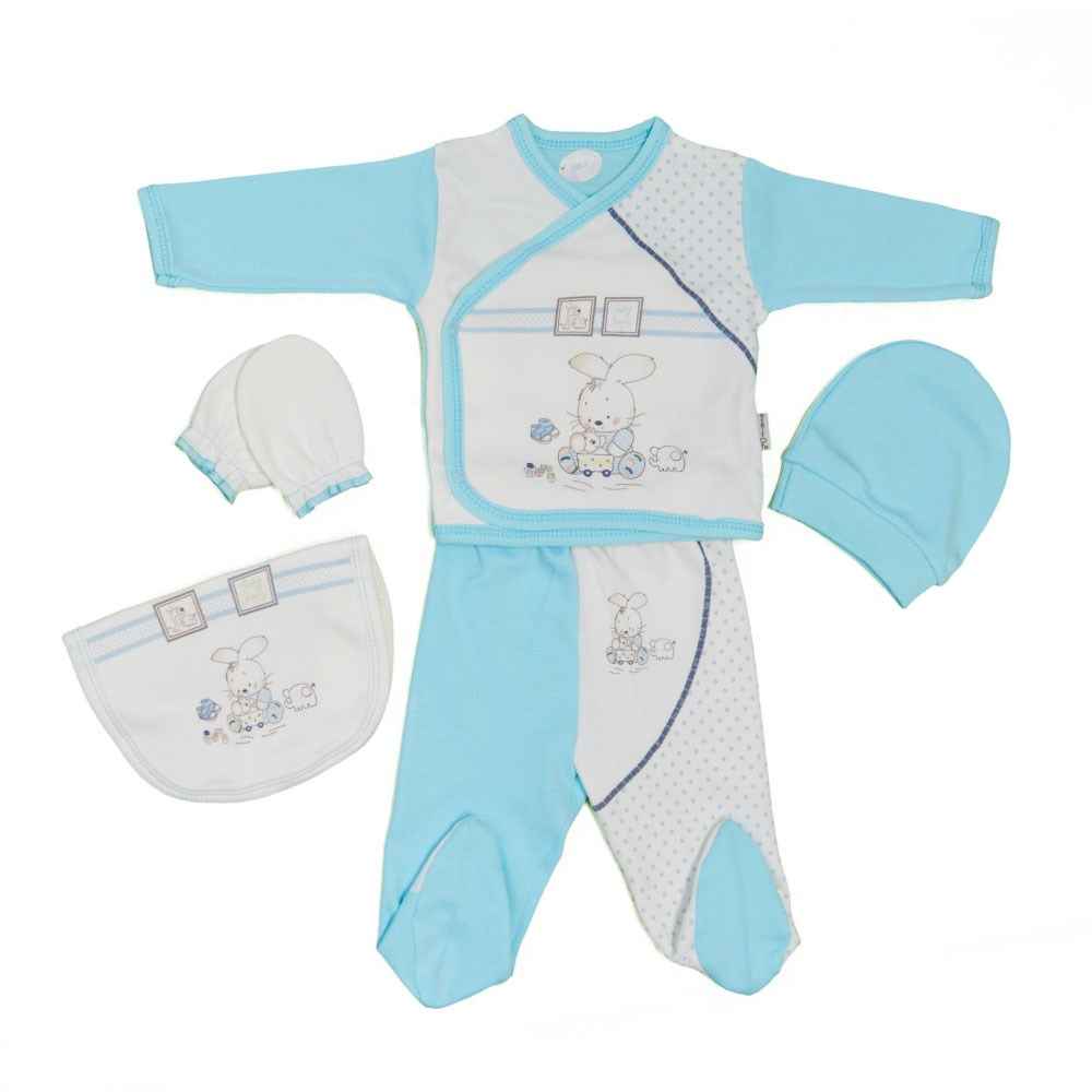 Bebitof Hastane Çıkışı 5li Set 784 Turkuaz