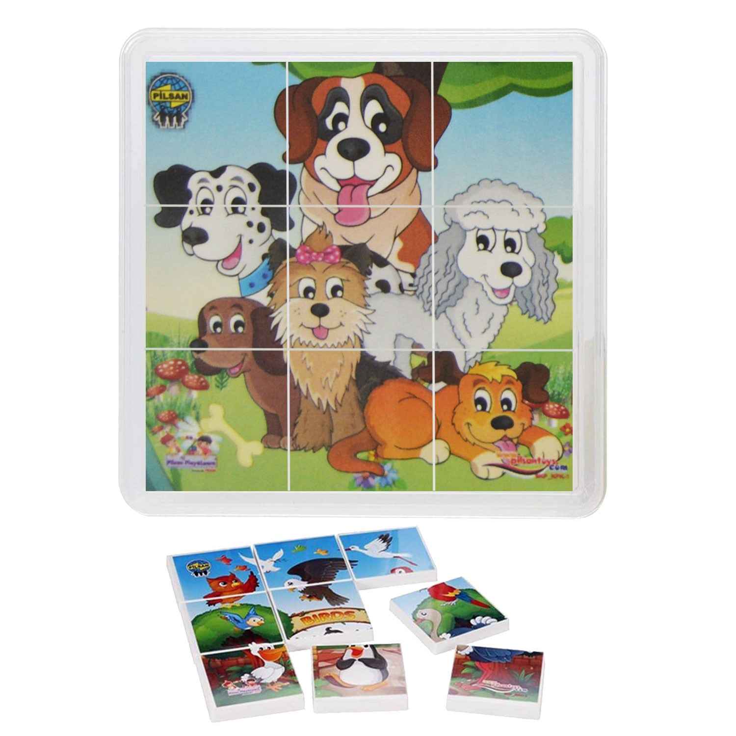 Pilsan Animal Puzzle Set 03-355 Kahverengi