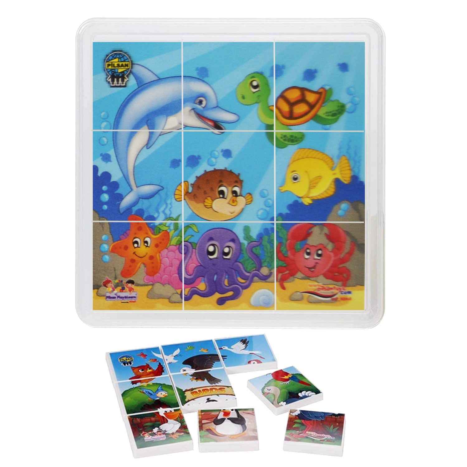 Pilsan Animal Puzzle Set 03-355 Mavi