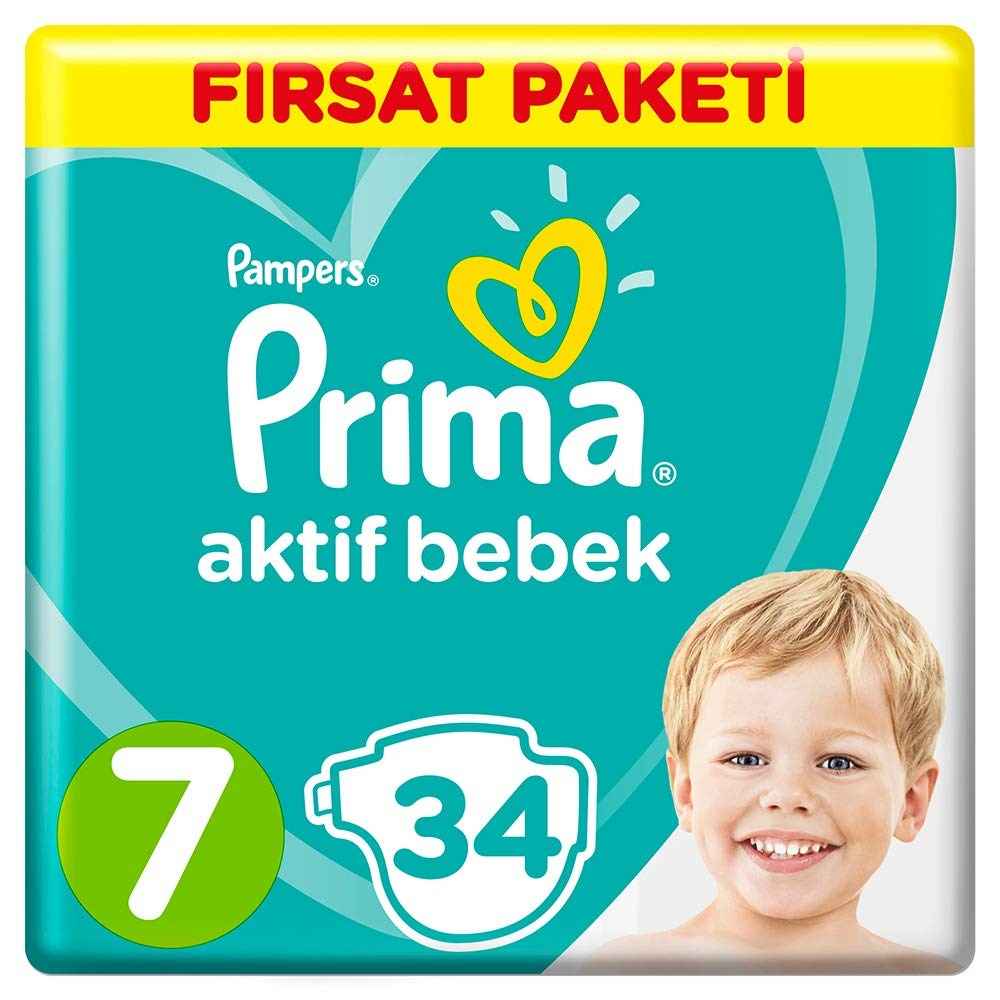 Prima Bebek Bezi Aktif Bebek 7 Beden XXLarge Ekonomik 23 Adet 