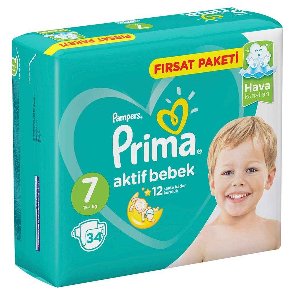 Prima Bebek Bezi Aktif Bebek 7 Beden XXLarge Ekonomik 23 Adet 