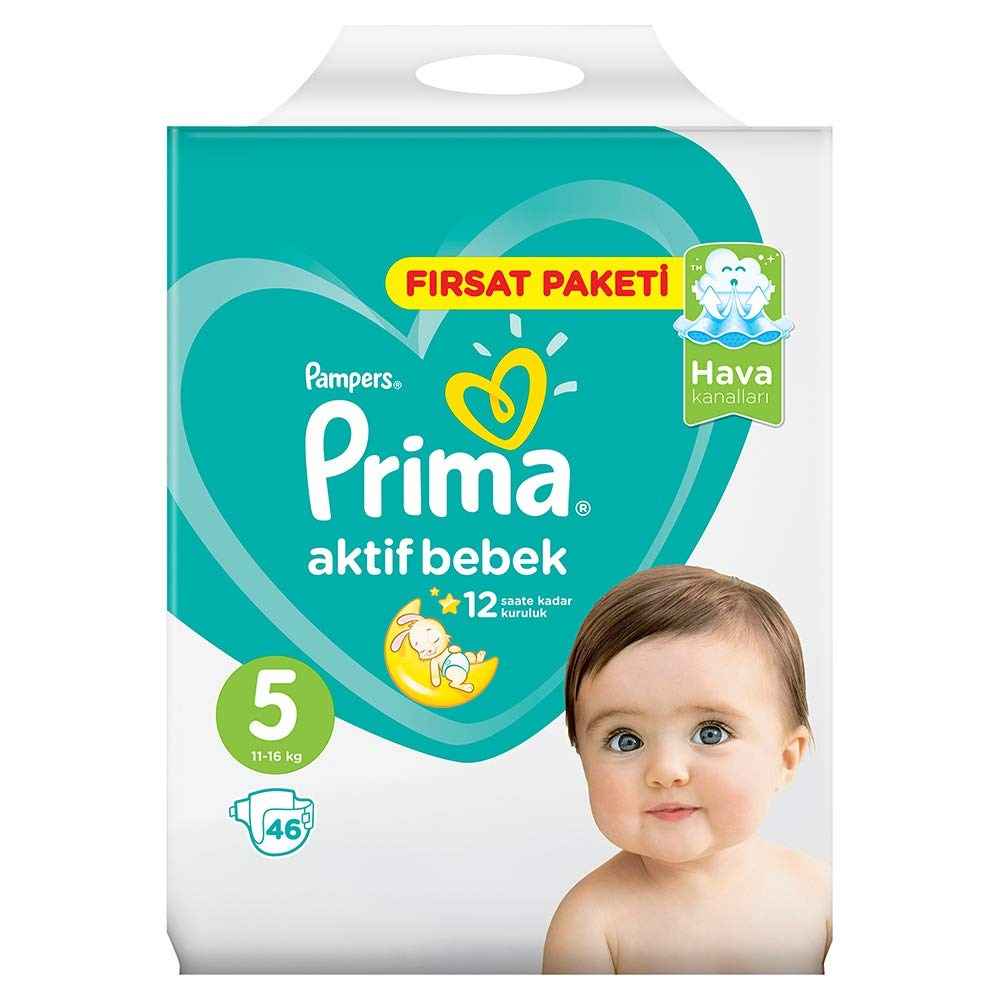 Prima Bebek Bezi Aktif Fırsat Paketi Junior 5 Beden 46