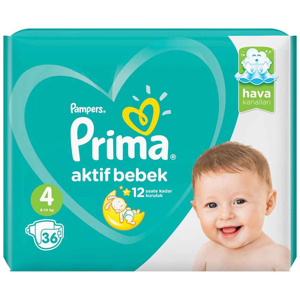 Prima Bebek Bezi Aktif Bebek Maxi 4 Beden 36 Adet 