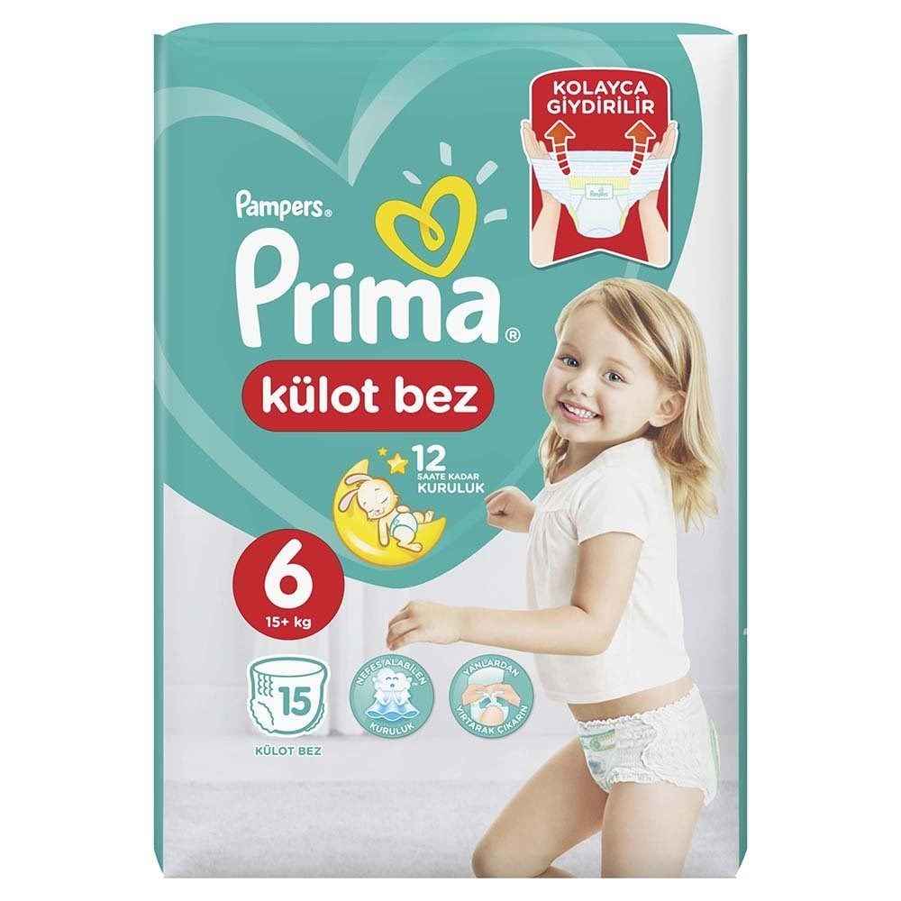 Prima Külot Bebek Bezi 6 Beden Deneme Paketi 15 Adet 