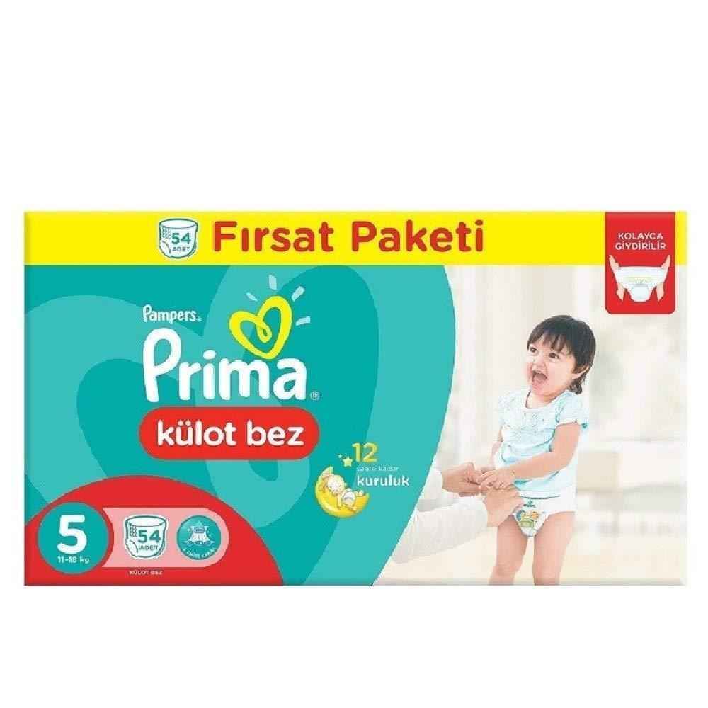 Prima Külot Bebek Bezi Junior 5 Beden Fırsat Paketi 54 Adet 