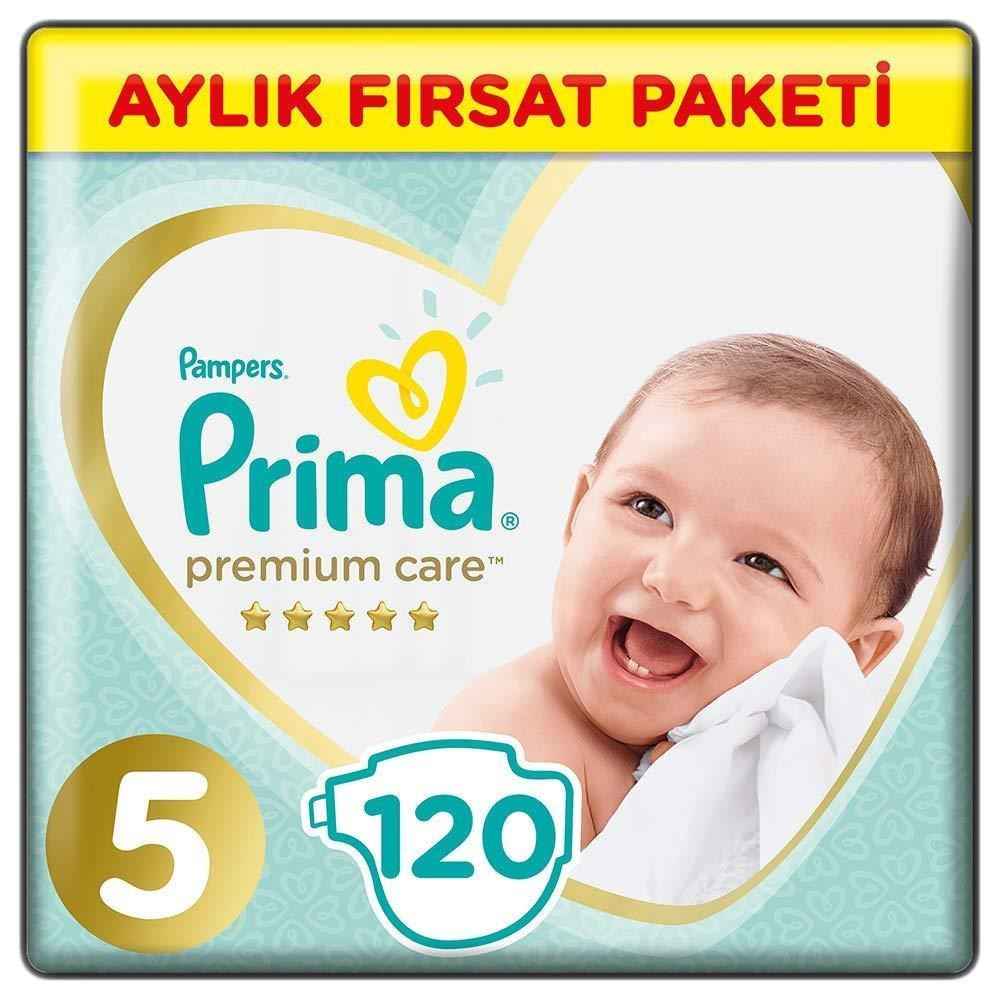 Prima Bebek Bezi Premium Care 5 Beden Fırsat Paket 120 Adet 