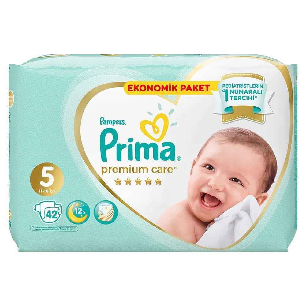 Prima Bebek Bezi Premium Care 5 Beden Junior Jumbo Paket 42 Adet 