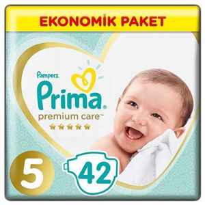 Prima Bebek Bezi Premium Care 5 Beden Junior Jumbo Paket 42 Adet 