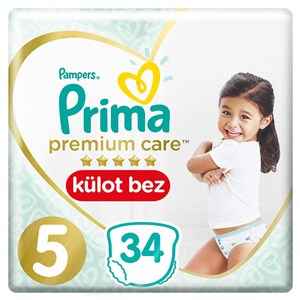 Prima Premium Care Külot Bebek Bezi 5 Beden 34 Adet 