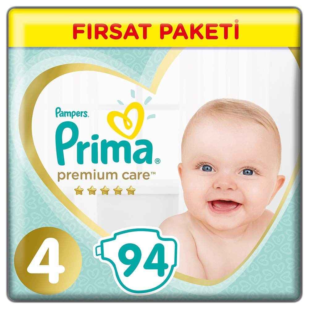 Prima Bebek Bezi Premium Care 4 Beden Maxi Fırsat Paketi 94 Adet 