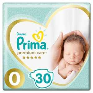 Prima Bebek Bezi Premium Care 0 Beden Prematüre Tekli Paket 30'lu 