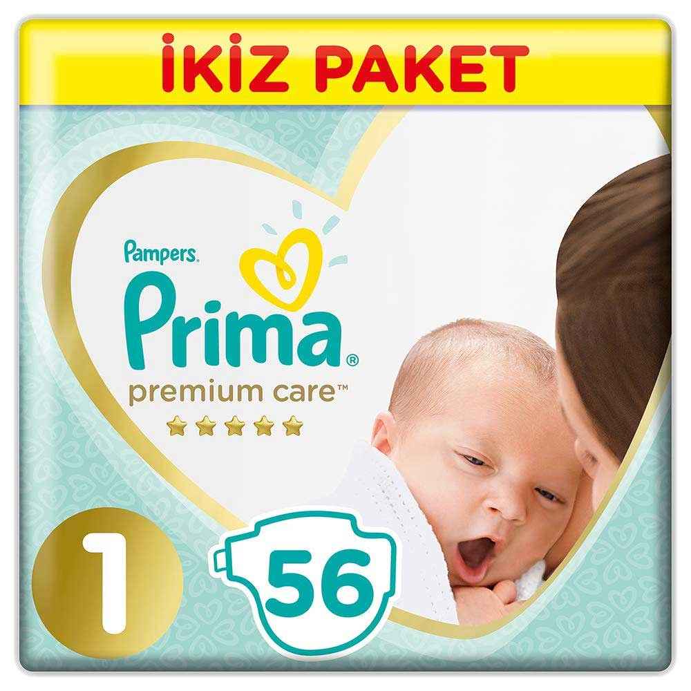 Prima Bebek Bezi Premium Care 1 Beden Yenidoğan Paketi 56 Adet 
