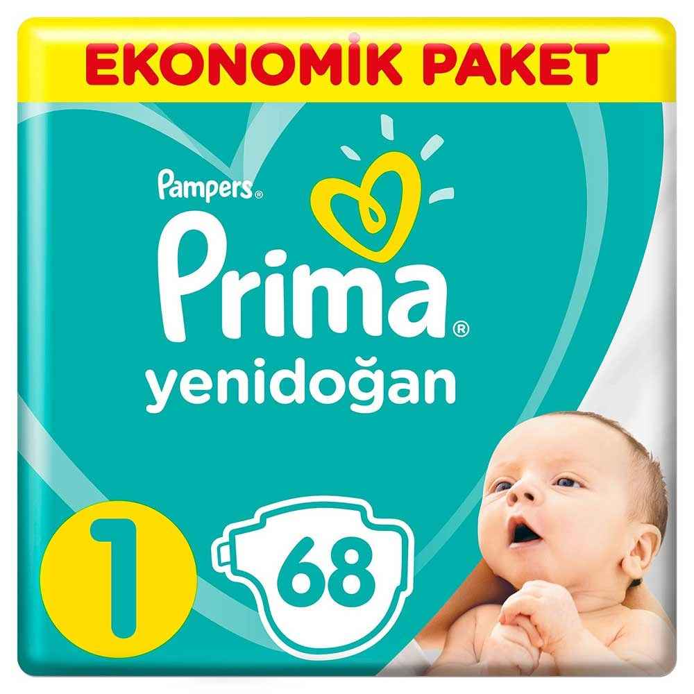 Prima Bebek Bezi Yenidoğan 1 Beden Ekonomik Paket 68 Adet 