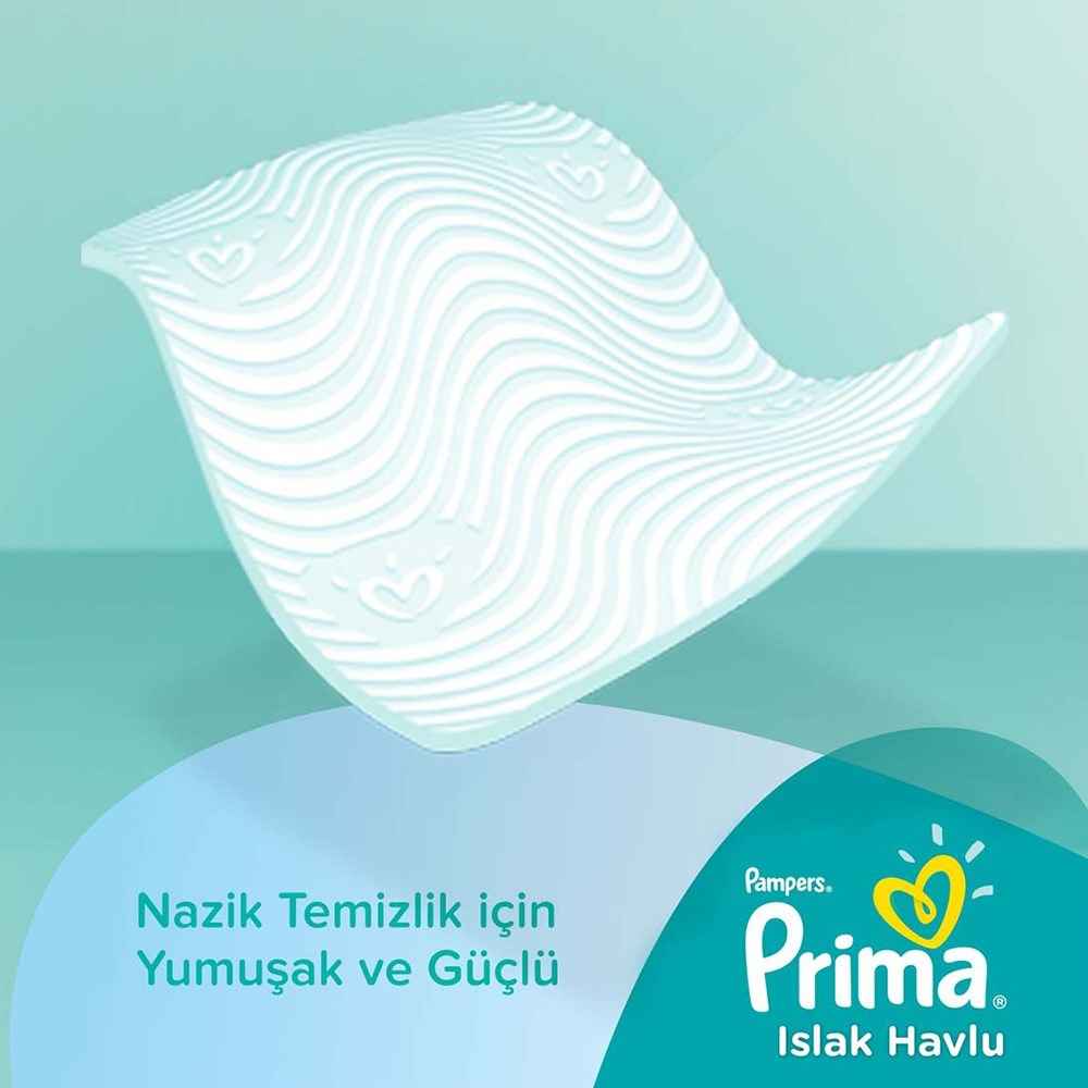 Prima Islak Havlu Temiz ve Ferah Tekli Paket 64 Yaprak 