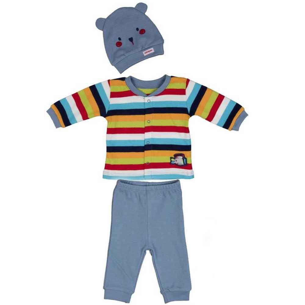 Bebepan 1840PZ Patiksiz Hiscat Pijama Takımı Orjinal Renk