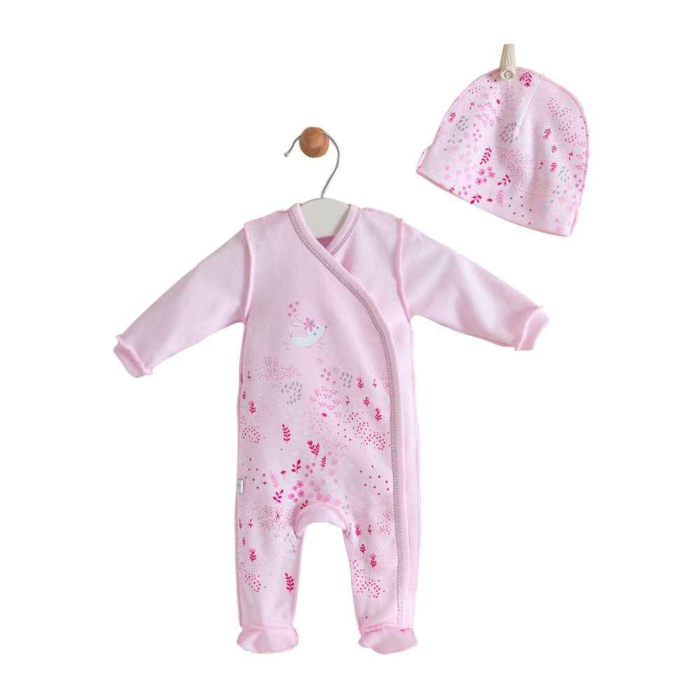 Caramell Prematüre Bebek Tulumu TK4703 Pembe