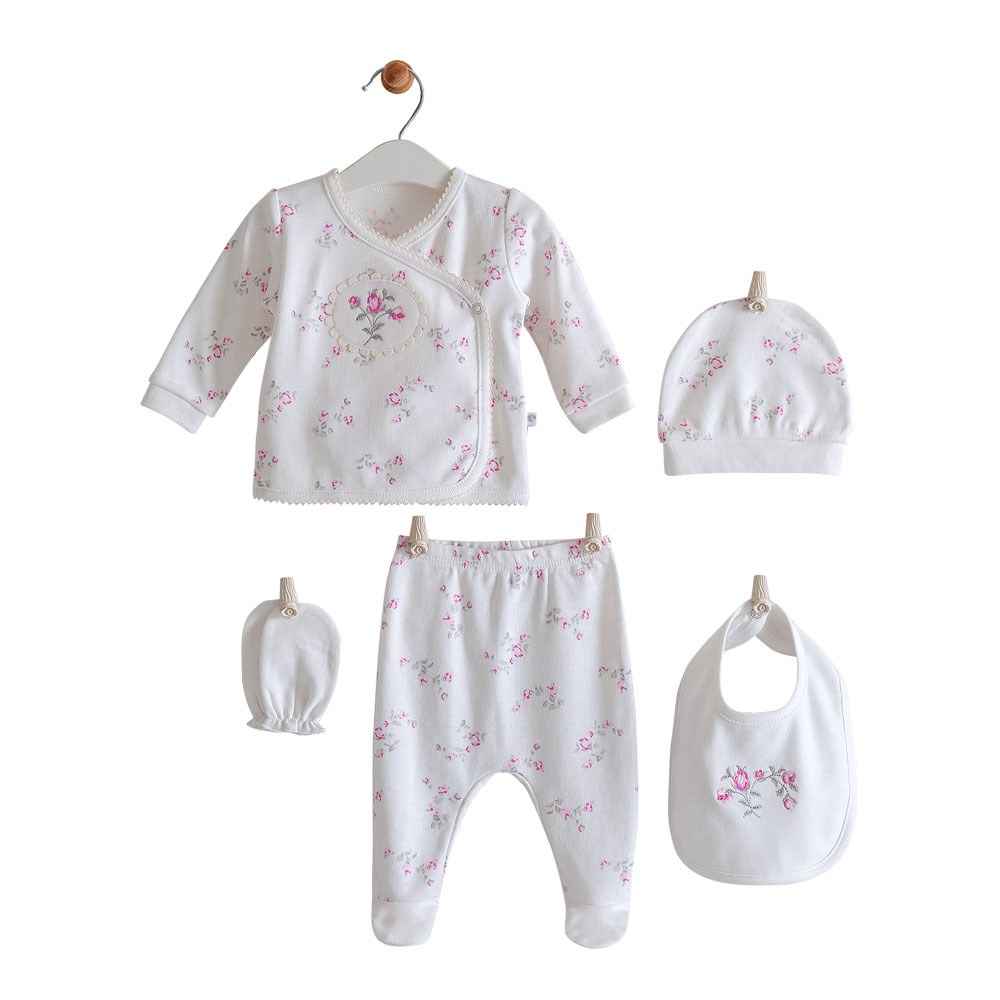 Caramell Hastane Çıkışı 5li Set ZK4727 Ekru