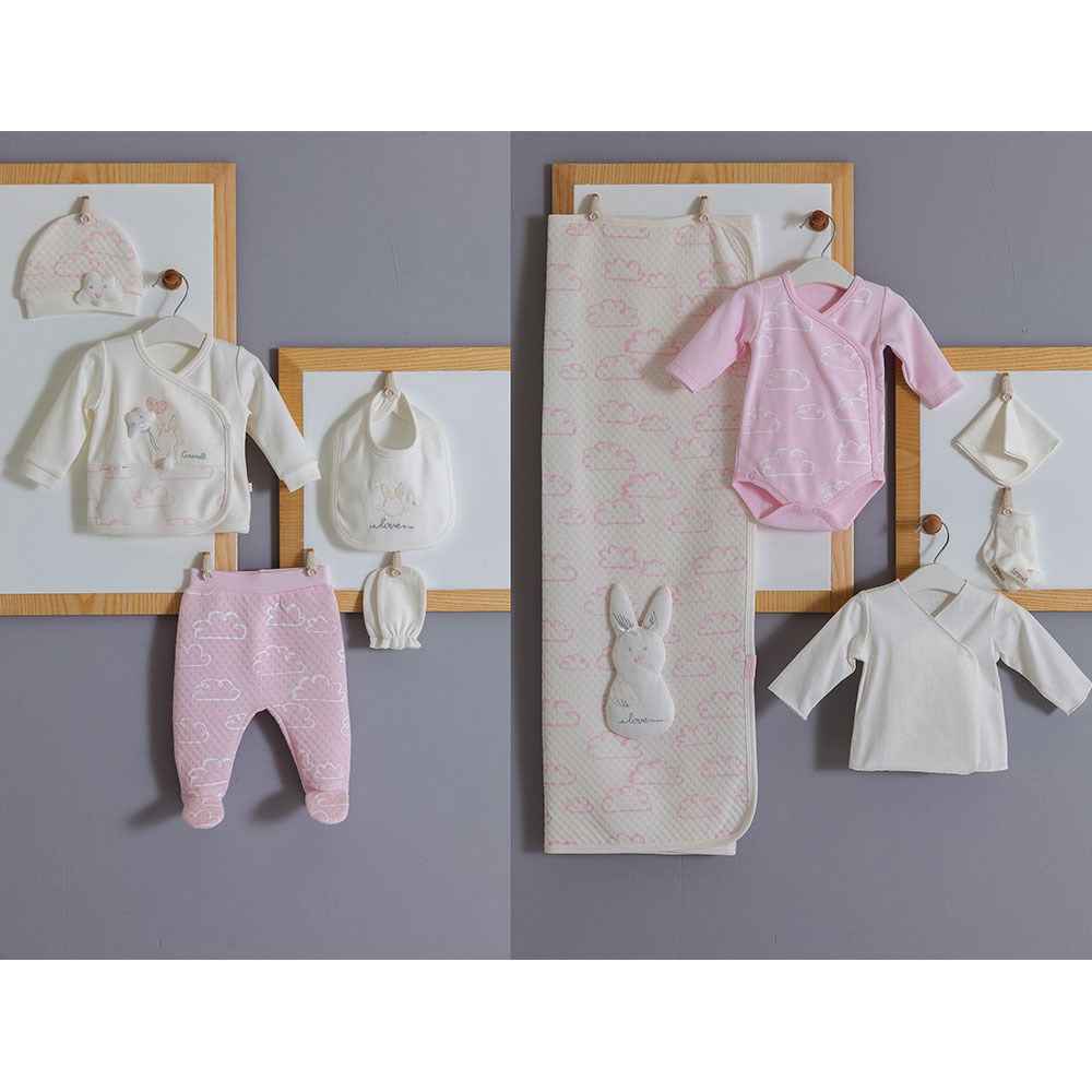 Caramell Hastane Çıkış Seti 10lu ZK4533 Ekru