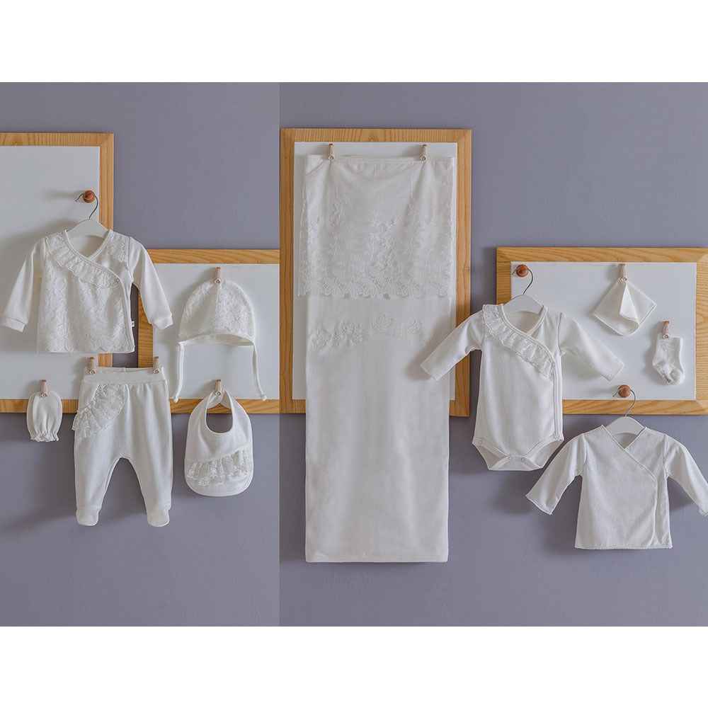 Caramell Hastane Çıkış Seti 10lu ZK4715 Ekru