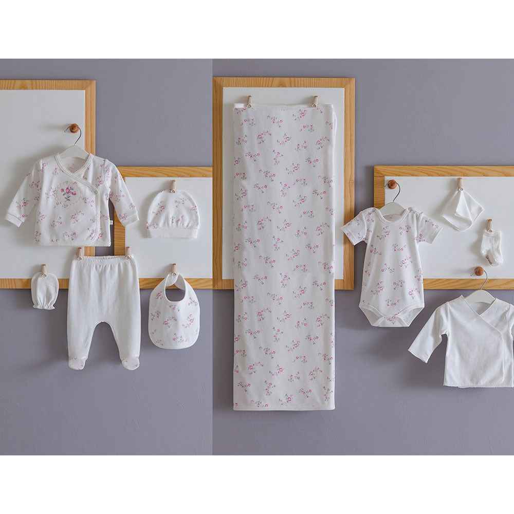 Caramell Hastane Çıkış Seti 10lu ZK4728 Ekru