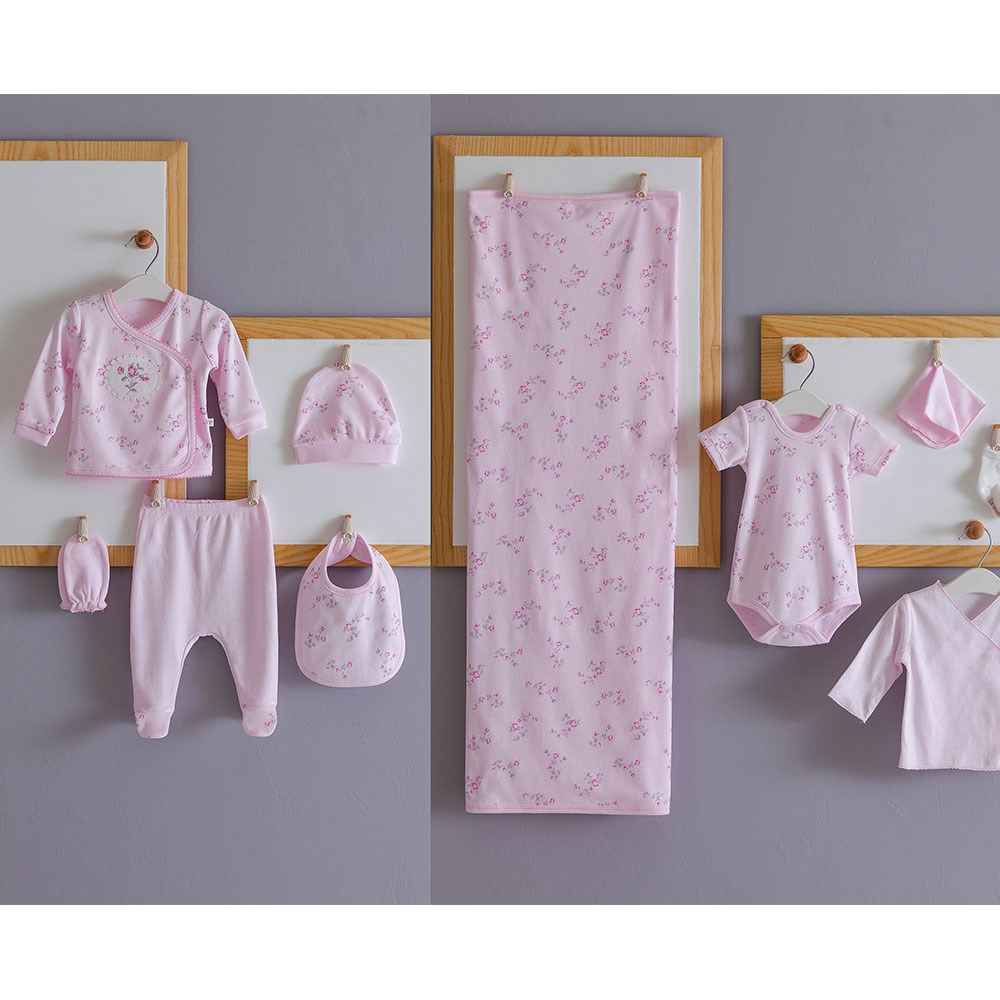 Caramell Hastane Çıkış Seti 10lu ZK4728 Pembe