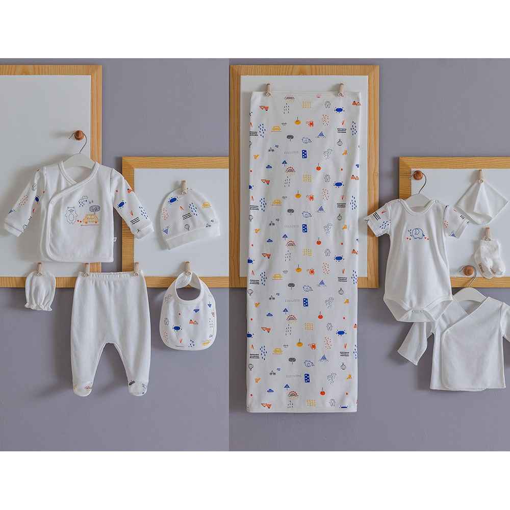 Caramell Hastane Çıkış Seti 10lu ZE4776 Ekru