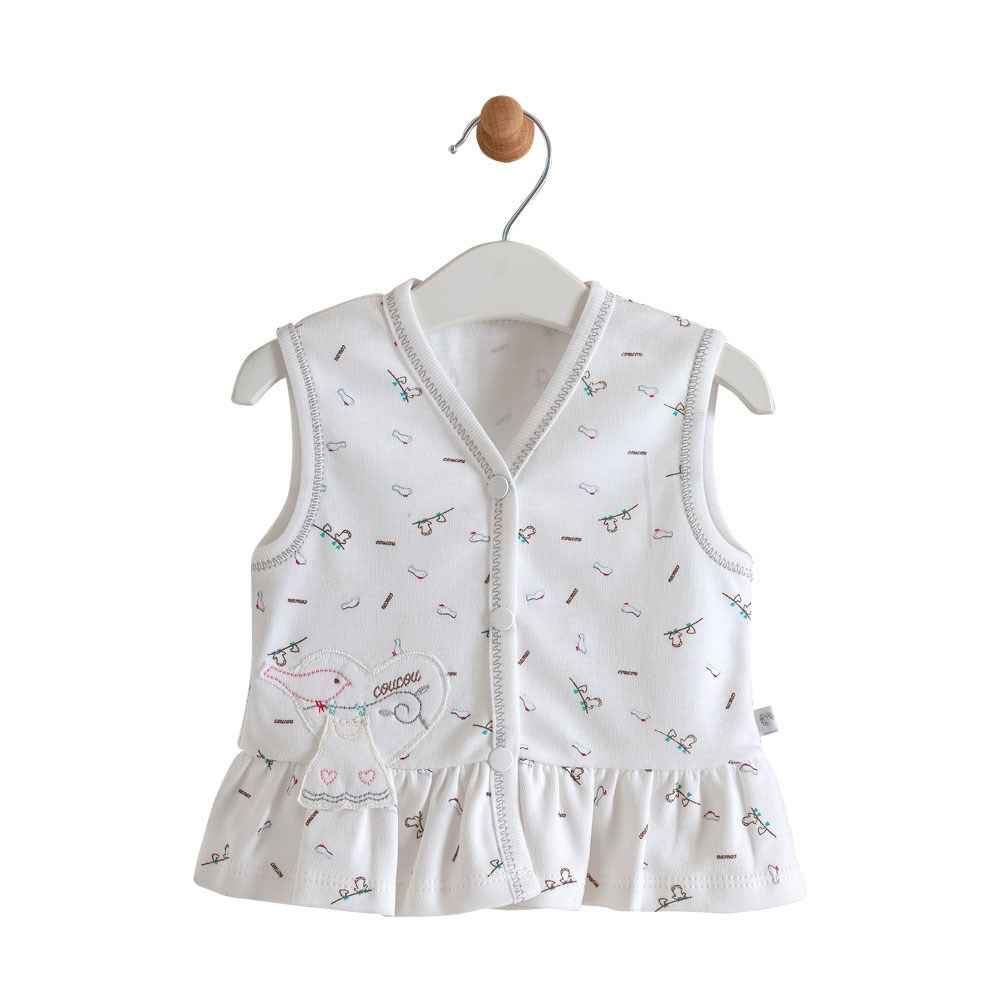 Caramell Bebek Yeleği YLK4633 Ekru