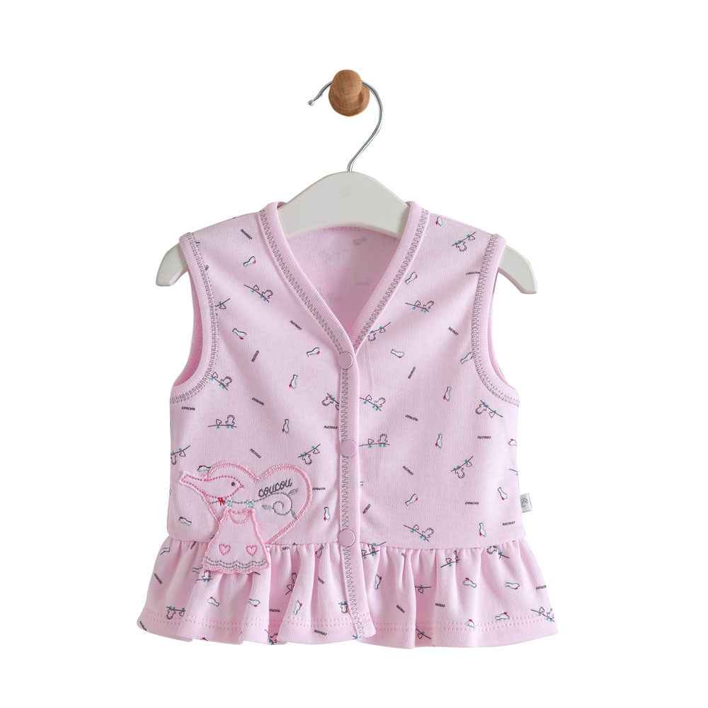 Caramell Bebek Yeleği YLK4633 Pembe