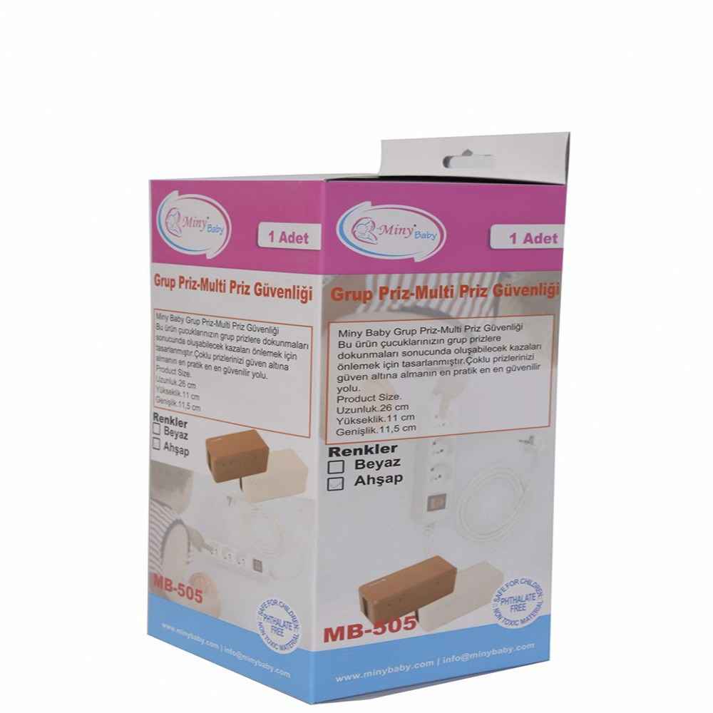 Miny Baby Grup Priz - Multi Priz Güvenliği MB-505 Ahşap